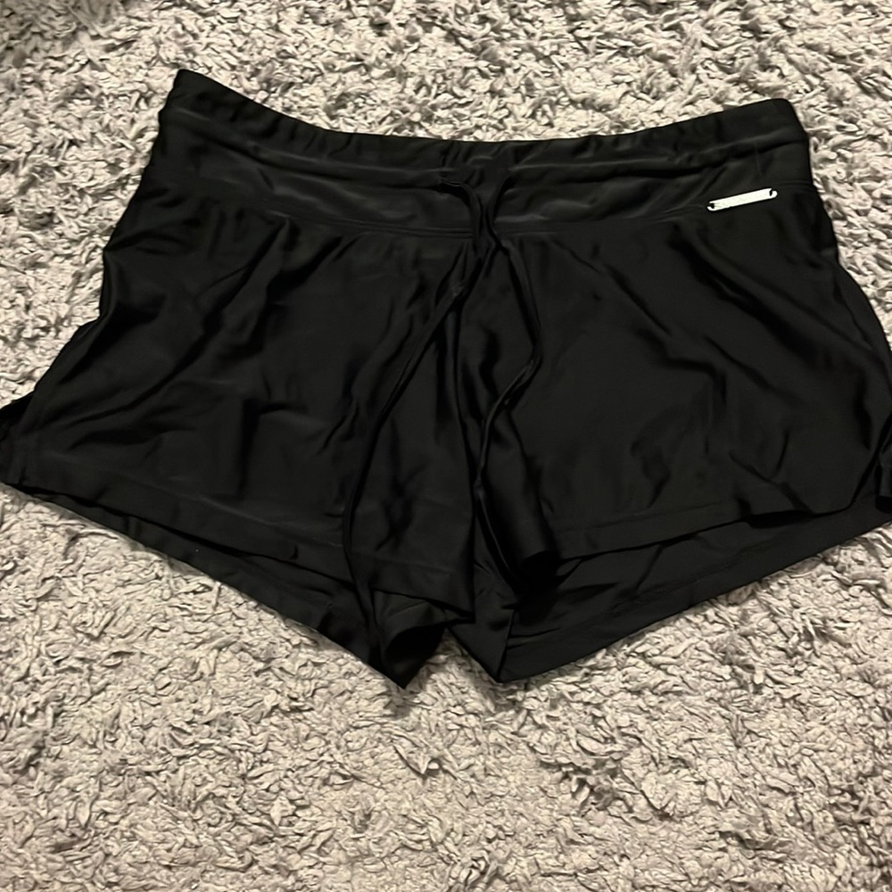 Black girls swim shorts. From zero x posur. Size xs
